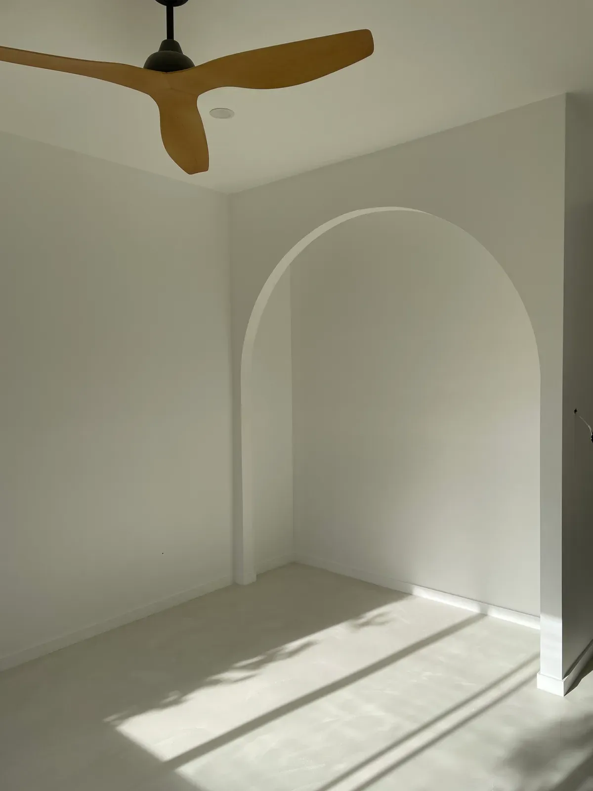 Freshly repainted interior at the Orana Road home