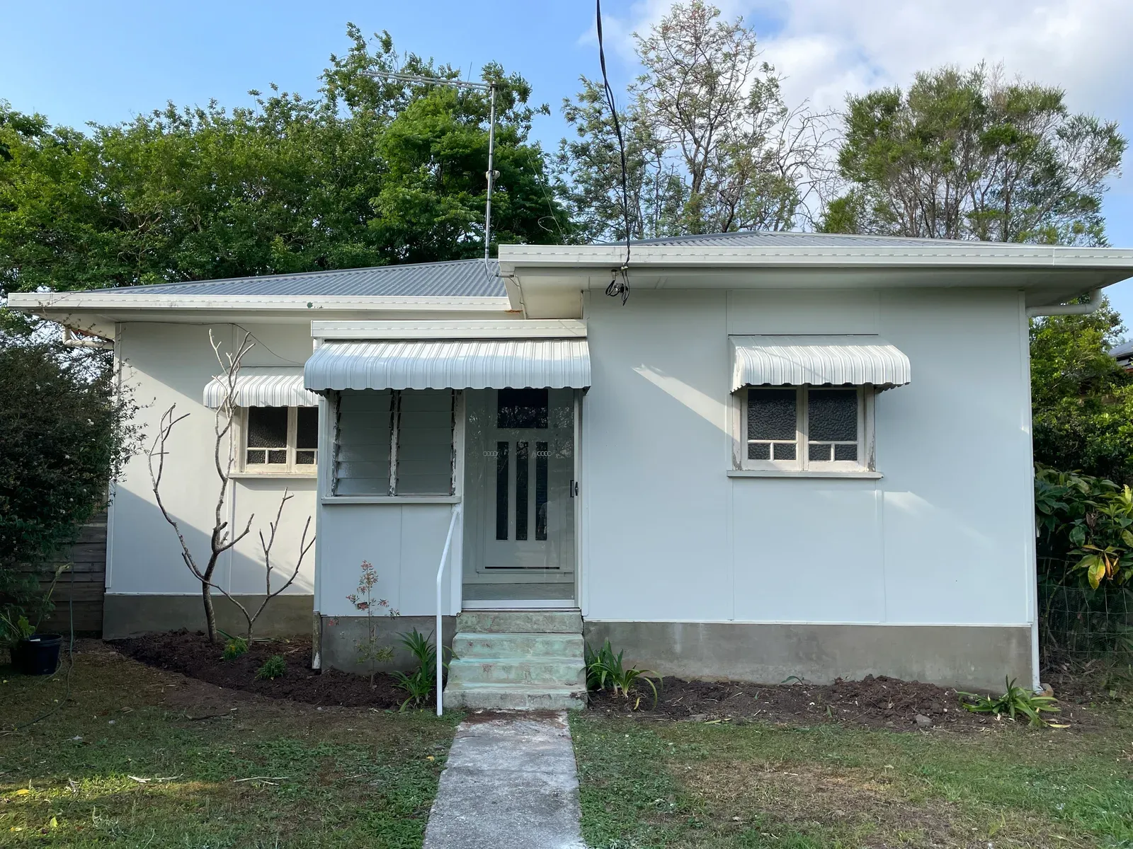 Front of the New City Road house after painting