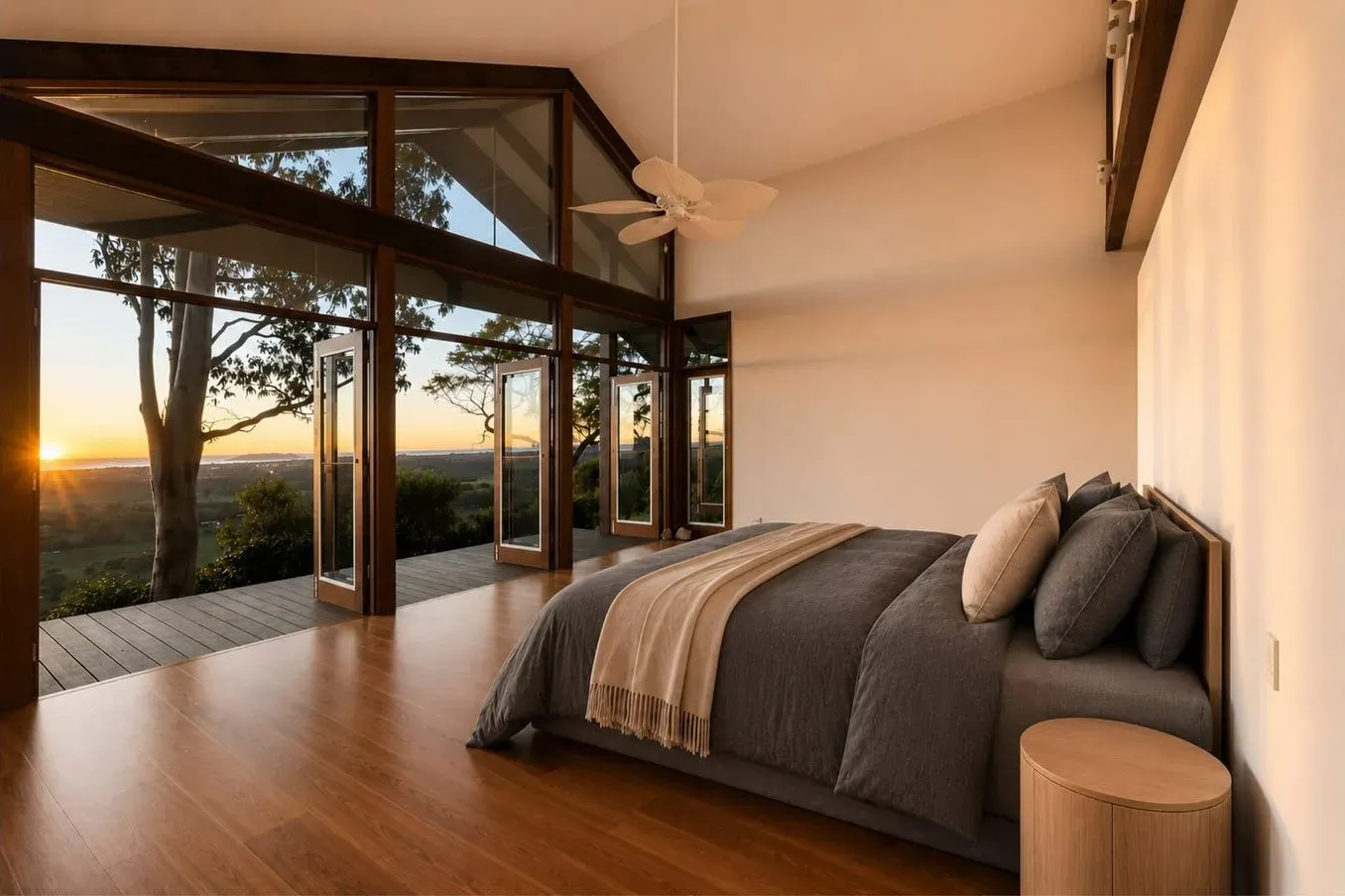 Master bedroom at the Coolamon Scenic Drive home